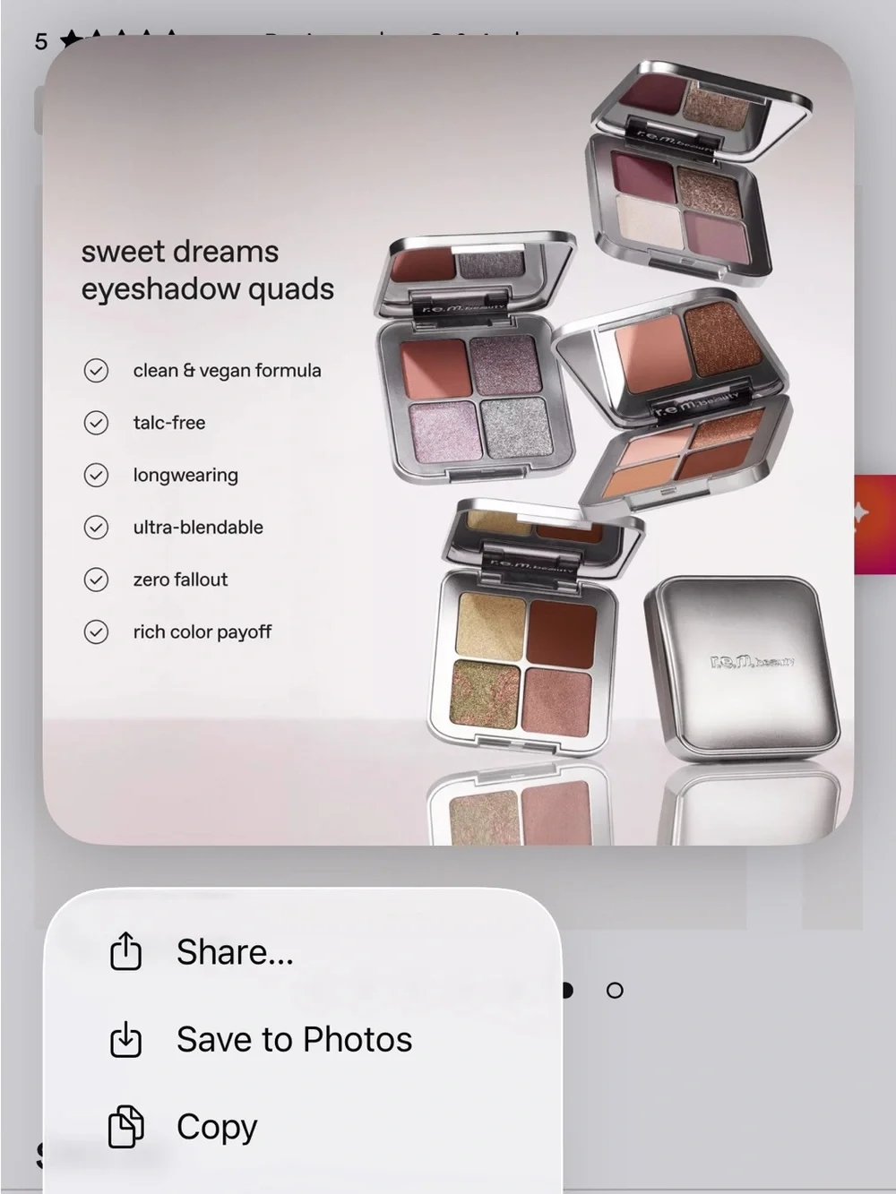 r-e-m beauty Sweet Dreams Eyeshadow Quad - Earth Fairy
